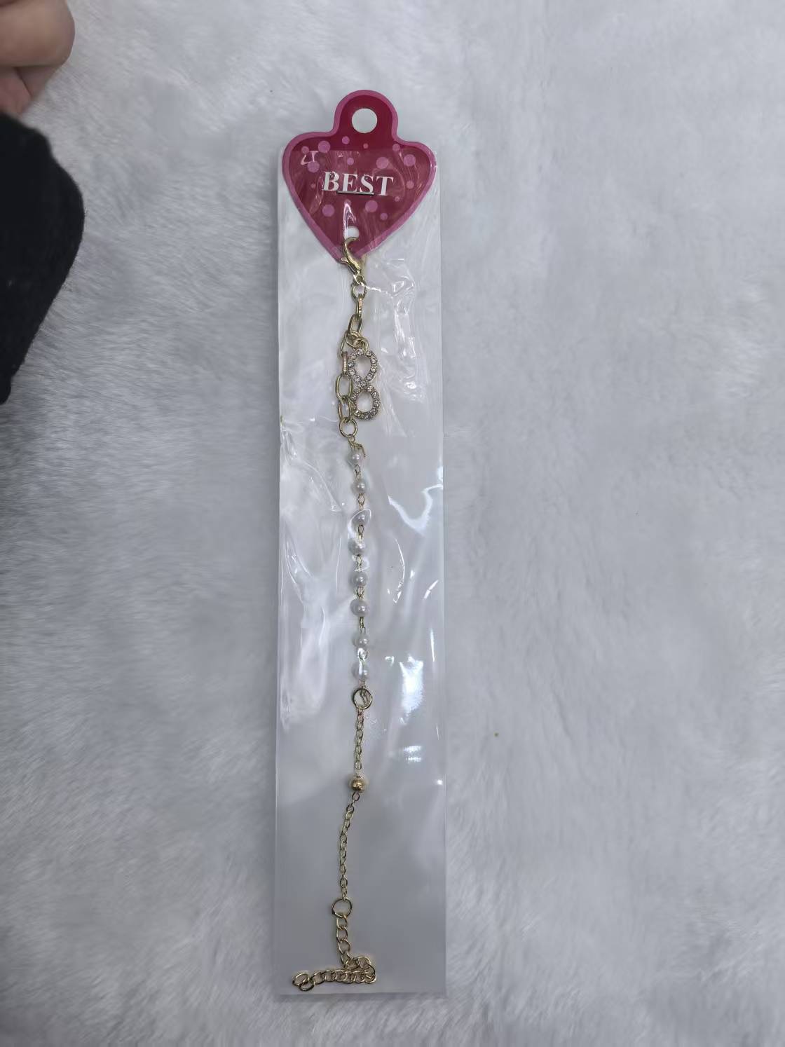 链条脚链，珍珠脚链 ，挂合金脚链图