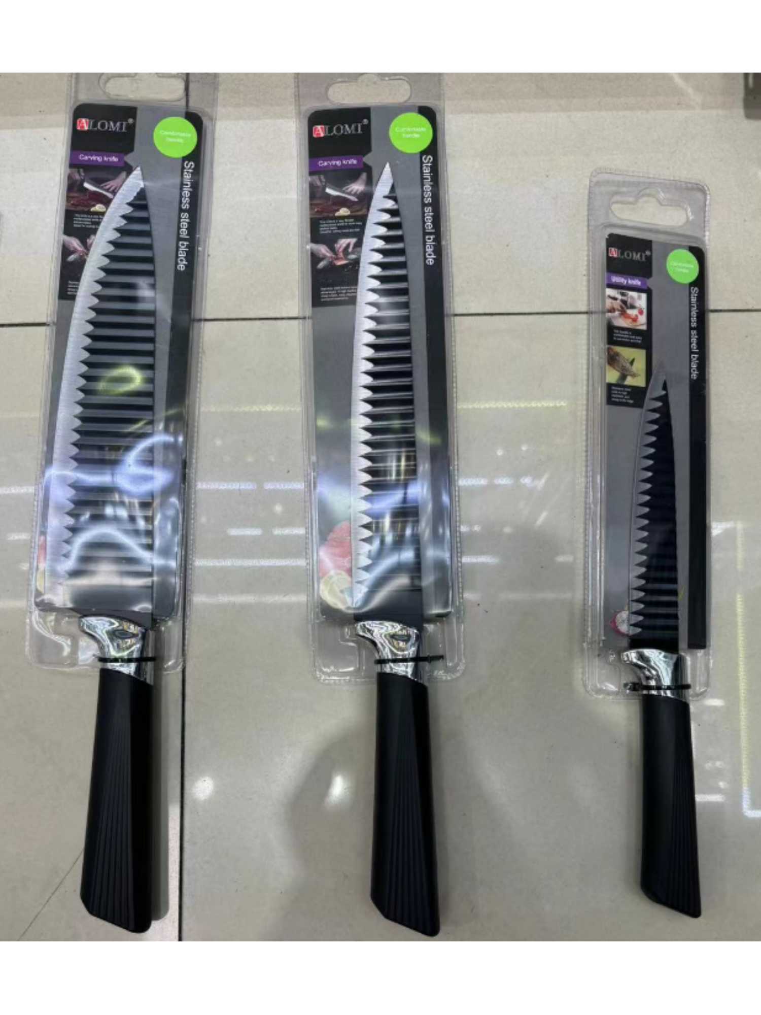 菜刀刀具/菜刀礼品/剪刀/料理刀/刀厨房套装黑色产品图