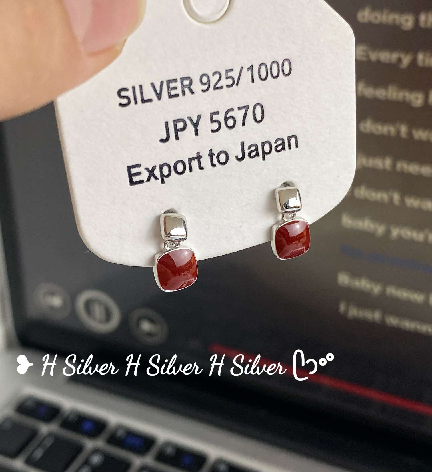 思兰银饰925银烤漆耳丁时尚百搭耳环轻奢高级感耳饰2025年爆款推荐法式耳丁