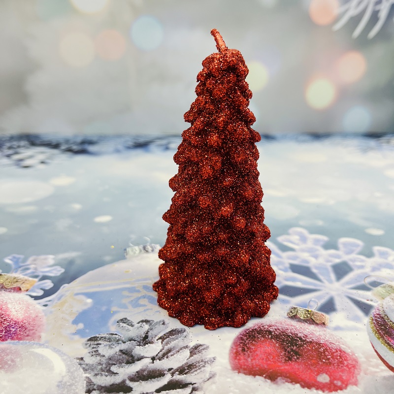 Gold powder Christmas gifts, Christmas tree candles, aromatherapy decorative items, Christmas Eve gifts, souvenirs, Christmas gifts, aromatherapy candles, candles, aromatherapy wax, small candles, aromatherapy soy wax, soy wax candles, aromatherapy candle pic 3