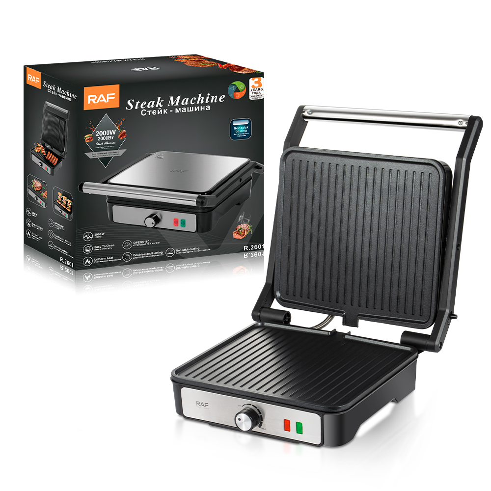 RAF European-standard cross-border household Panini machine, sandwich machine, breakfast machine, steak machine, barbecue pancake machine, hamburger machine details Picture