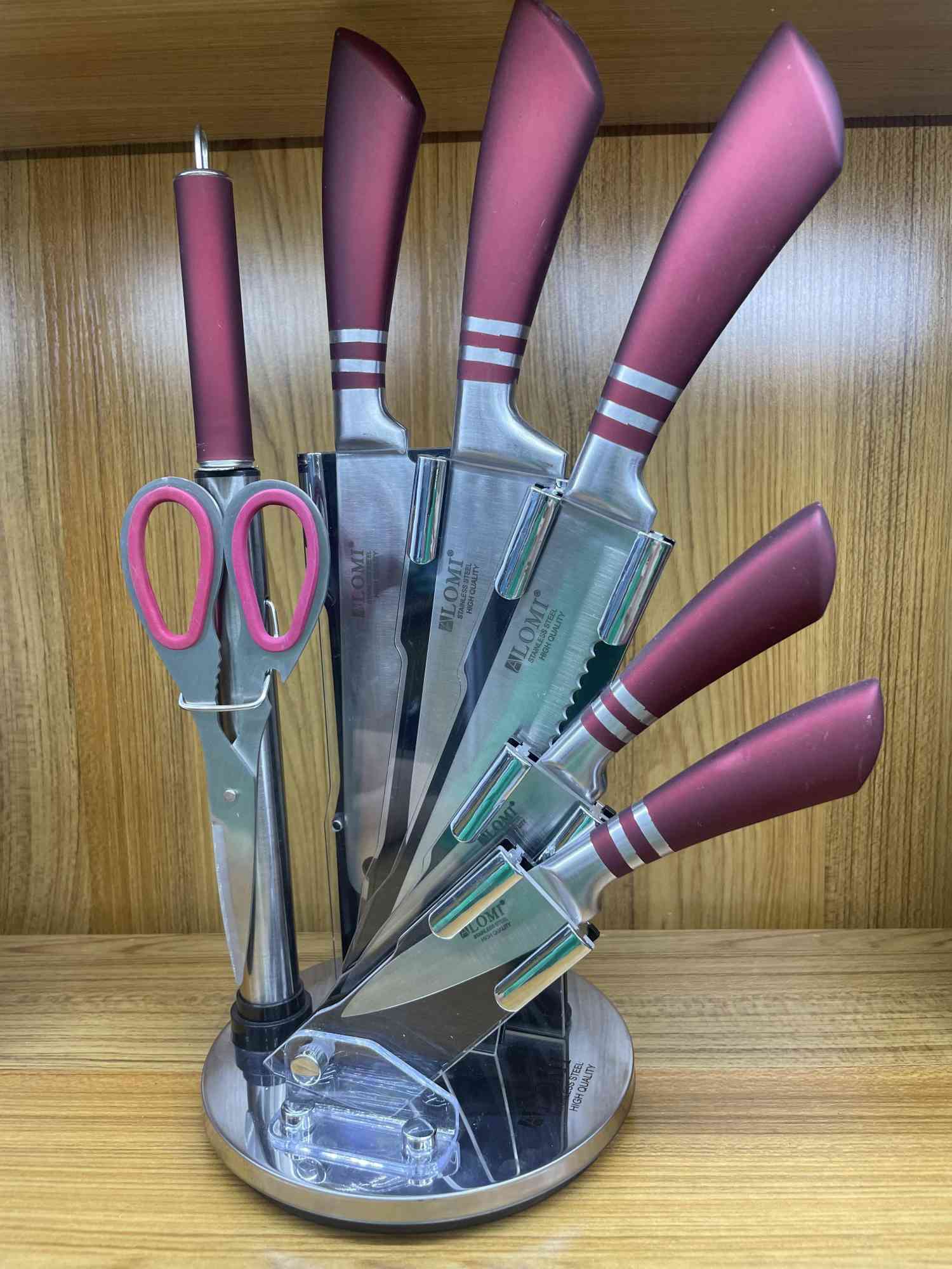 菜刀刀具/菜刀礼品/剪刀/料理刀/刀厨房套装黑色产品图