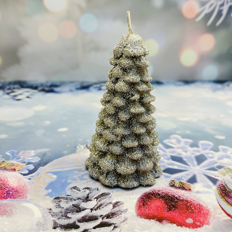 Gold powder Christmas gifts, Christmas tree candles, aromatherapy decorative items, Christmas Eve gifts, souvenirs, Christmas gifts, aromatherapy candles, candles, aromatherapy wax, small candles, aromatherapy soy wax, soy wax candles, aromatherapy candle pic 5