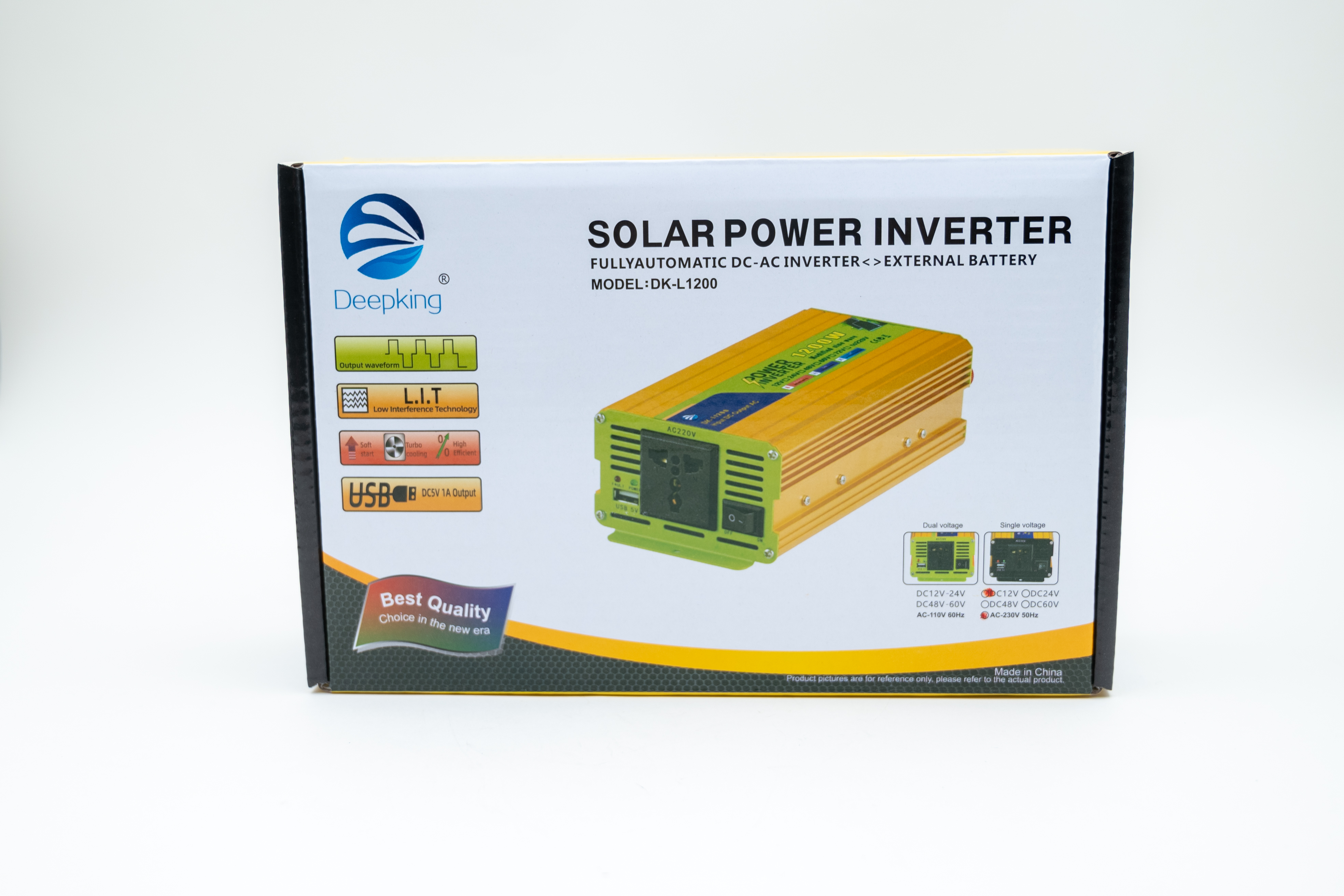 DeepKing Cross-border DK-L1200 1200W outdoor 48V to 220v power supply electric bike converter, household inverter universal type Specification image