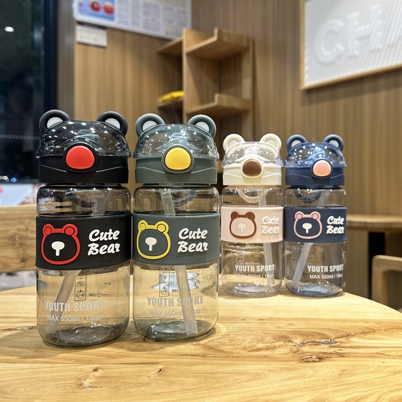 X152-XBD-6118 new sports water cup portable male and female children anti-hot outdoor plastic straw cup undefined