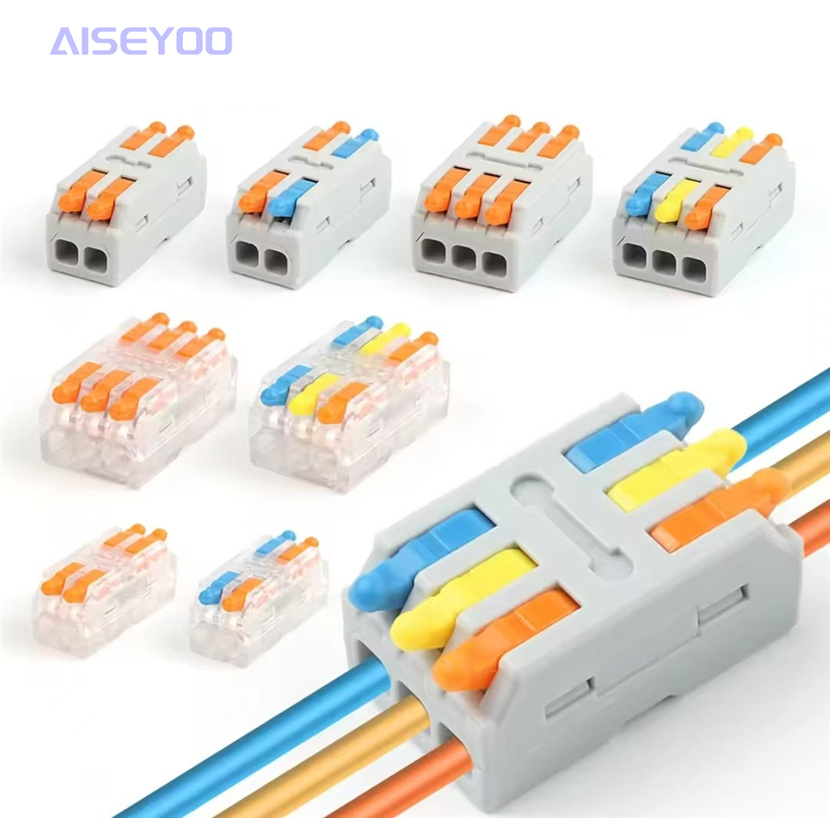 快速导线连接器通用紧凑型2/3针拼接推入式接线 快速接线端子d2-2/3 d3-2/3二位多功能电工电线连接器 4