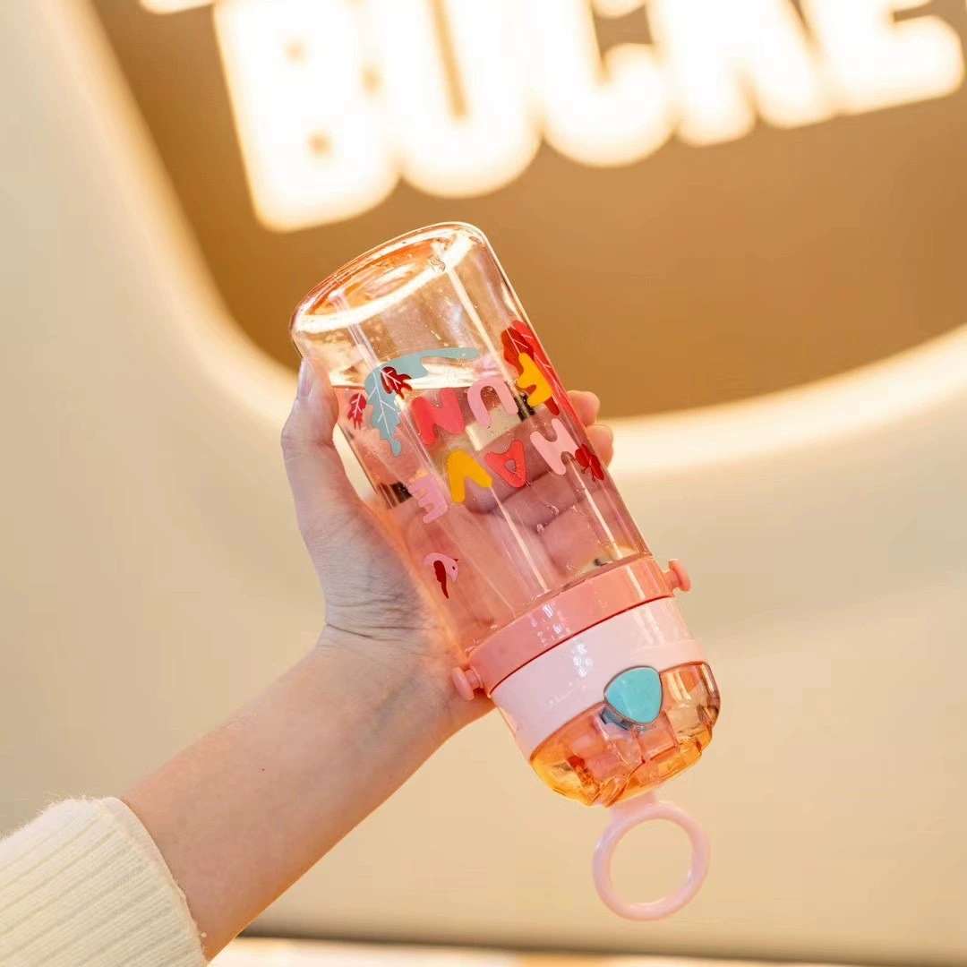 S150-TY-0943 high appearance level plastic cup, large capacity with straw cup, cute portable children's water bottle detail image 7