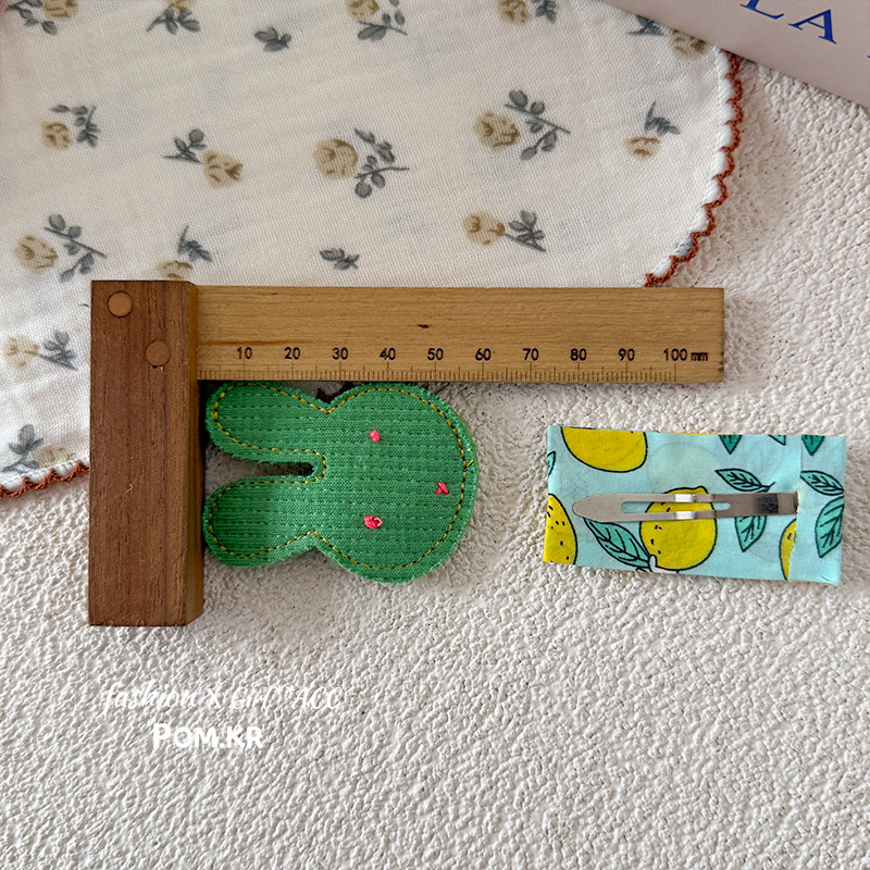 New Spring/Summer 2025 style: Sweet cherry ribbon bow, cute girl, duckbill clip, side bangs clip, cute hair accessory for girls pic 5