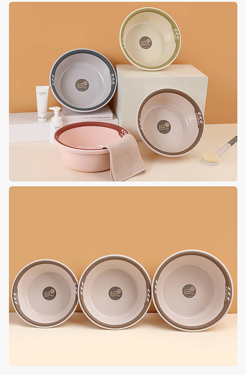 S118-811 new double color round basin thickened anti drop laundry wash basin Kitchen wash basin undefined