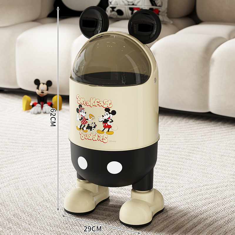 J01-7006-2B2C household light luxury trash can, large-capacity toy storage box, high appearance level cartoon trash can Item Picture