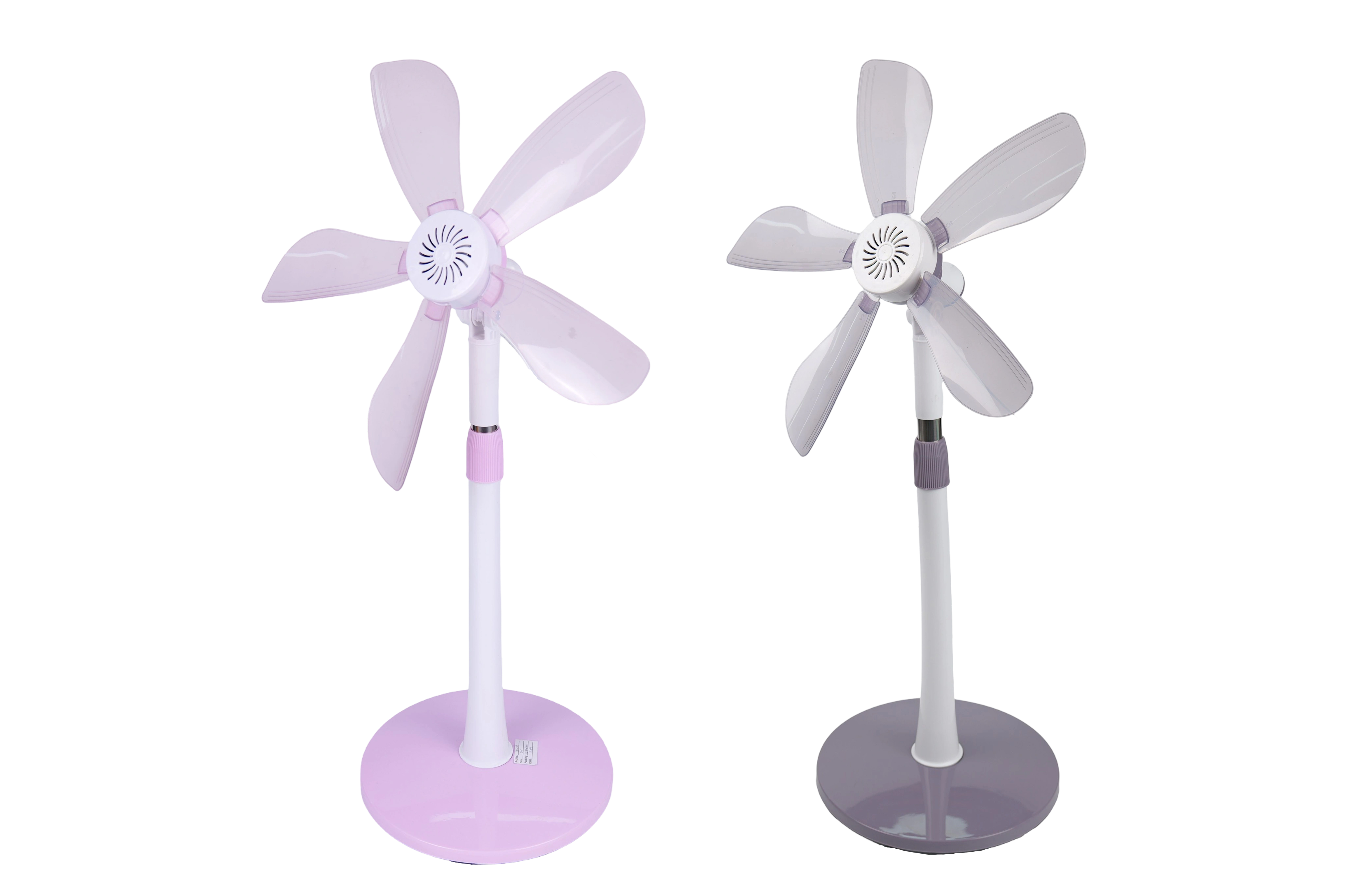 DeepKing Cross-border DK-129 electric fan, floor fan, household silent plastic, small vertical, strong wind force telescopic, soft blade fan without mesh cover