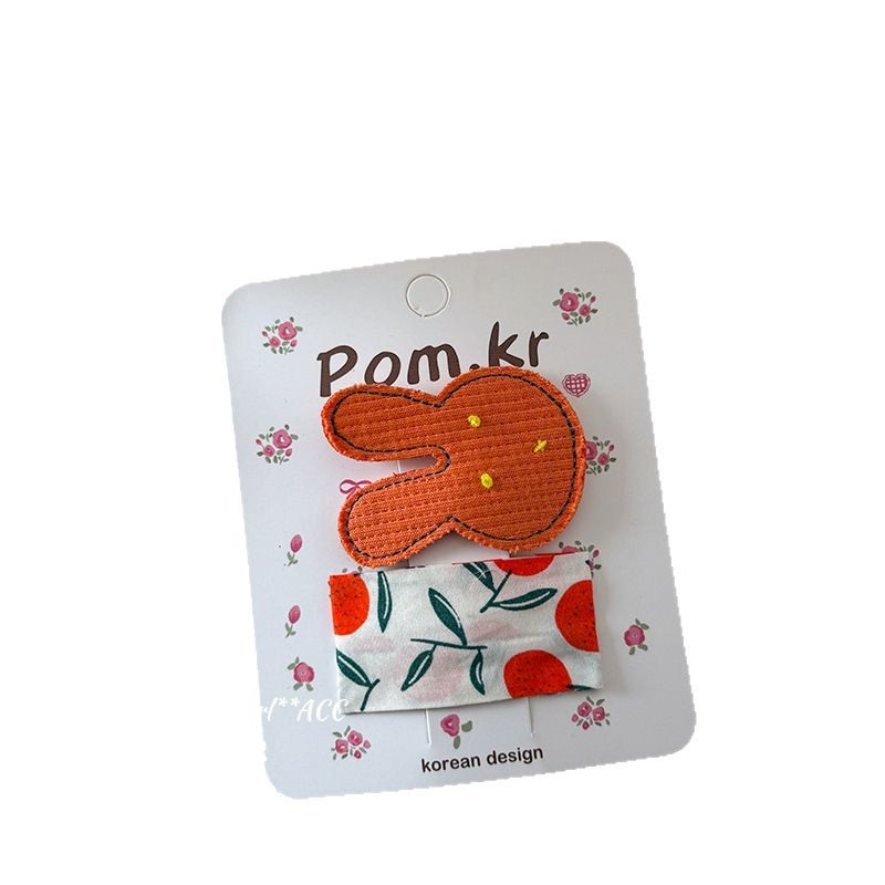 New Spring/Summer 2025 style: Sweet cherry ribbon bow, cute girl, duckbill clip, side bangs clip, cute hair accessory for girls pic 11