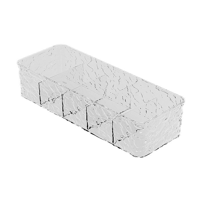 P25-100 Water ripple dividing storage box Socks underwear Glacier pattern household storage box Wardrobe drawer box Item Picture