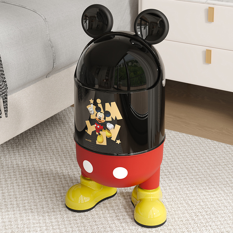 J01-7006-2B2C household light luxury trash can, large-capacity toy storage box, high appearance level cartoon trash can details Picture