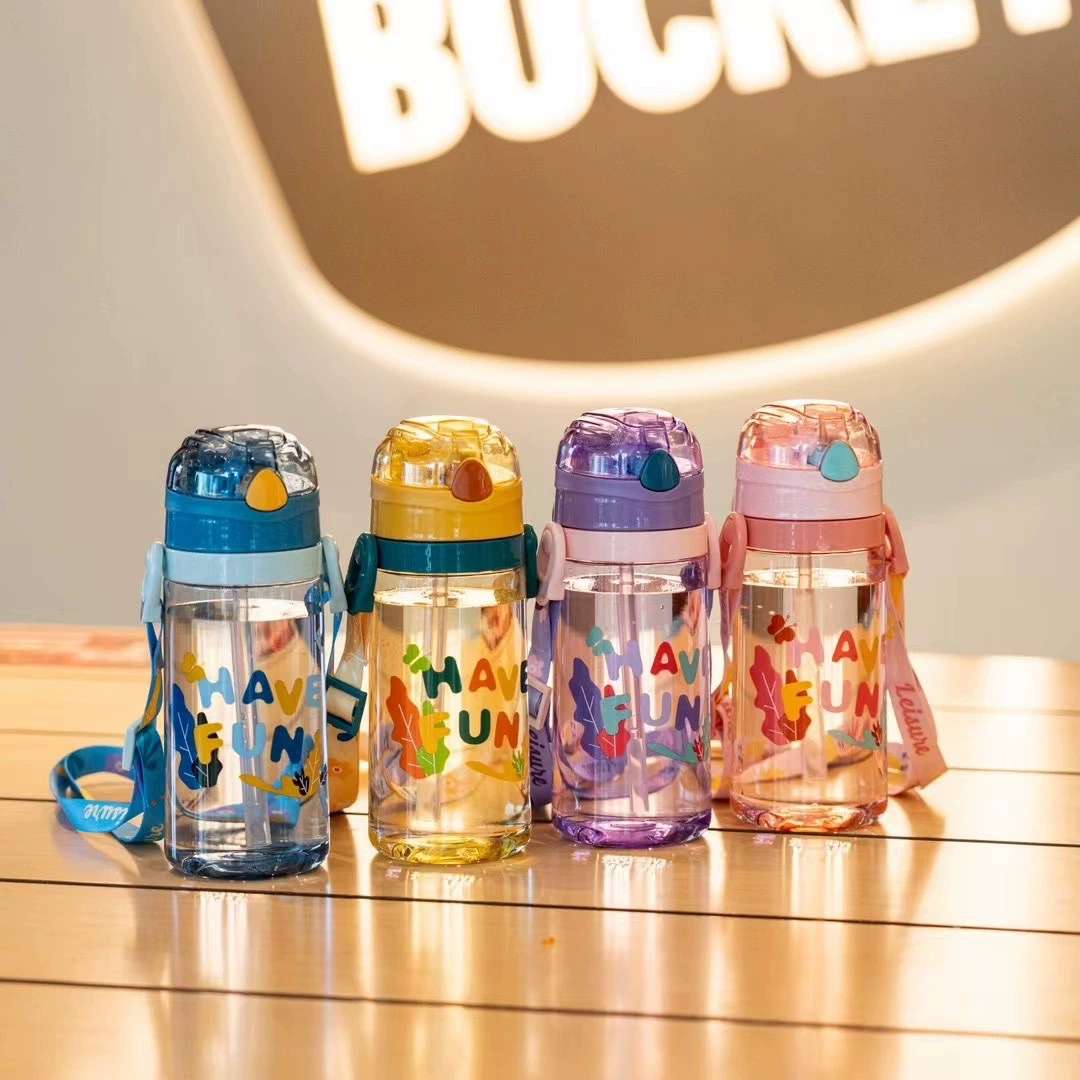 S150-TY-0943 high appearance level plastic cup, large capacity with straw cup, cute portable children's water bottle detail image 4