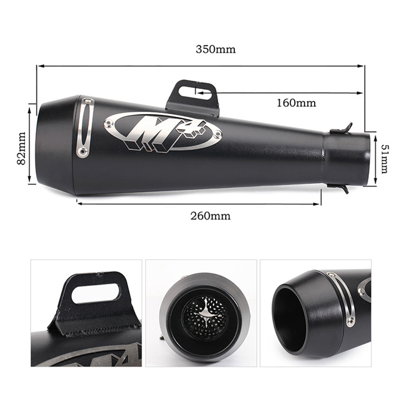 Motorcycle Yamaha TMAX500 Kawasaki Yellow Dragon 600 accessory large displacement M4 exhaust pipe universal tail throat Application Scenario