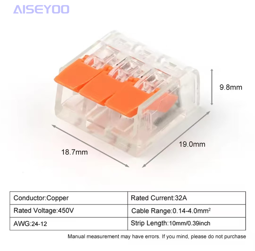 PCT quick terminal block, insertable transformer wire connector, crimping light tube connector, universal lighting fixture connector, soft and hard wire wire connector, press-type docking, quick splitter, quick terminal block pic 8