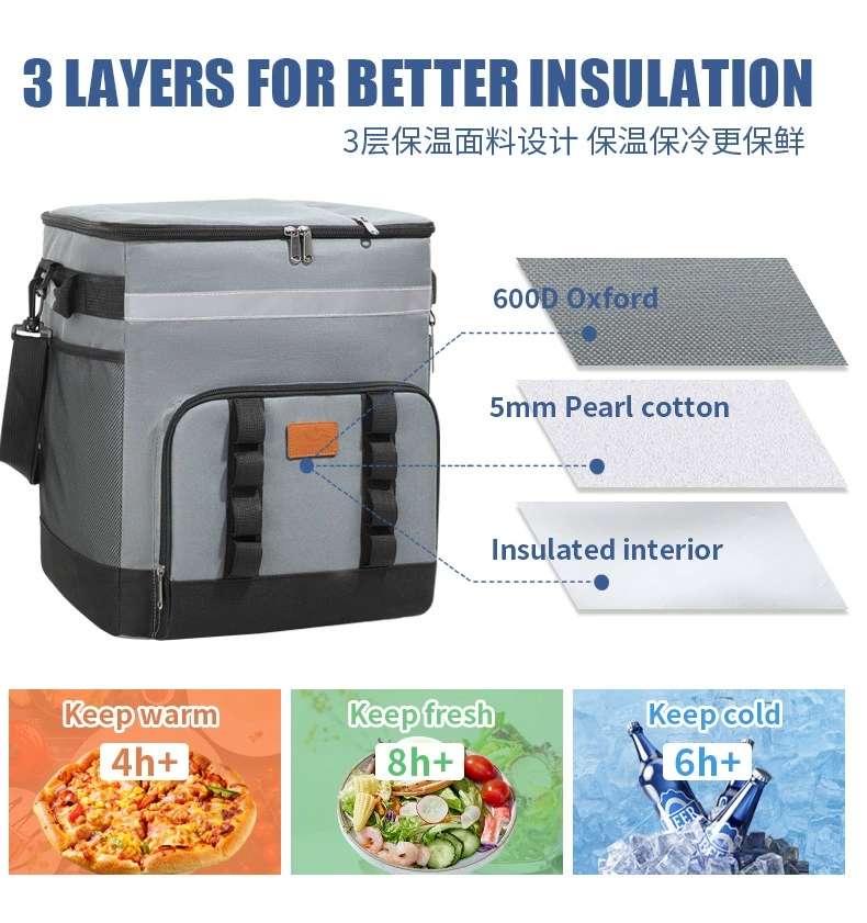 现货批发拉杆保温包车载冷藏箱户外大容量野餐包便携式外卖保温箱详情图6
