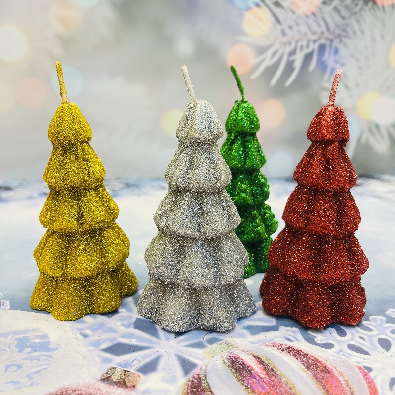 金粉圣诞节礼物圣诞树蜡烛香薰装饰摆件平安夜礼品伴手礼圣诞礼物香薰蜡烛蜡烛香薰蜡烛礼盒蛋糕蜡烛大号蜡烛小蜡烛香薰蜡蜡烛香薰