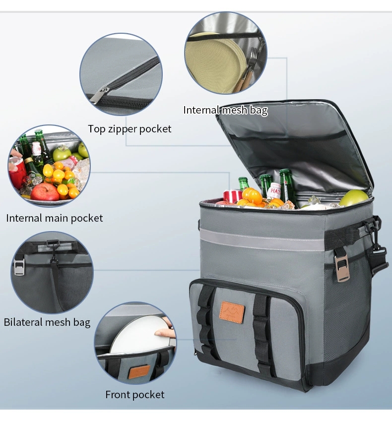 现货批发拉杆保温包车载冷藏箱户外大容量野餐包便携式外卖保温箱产品图