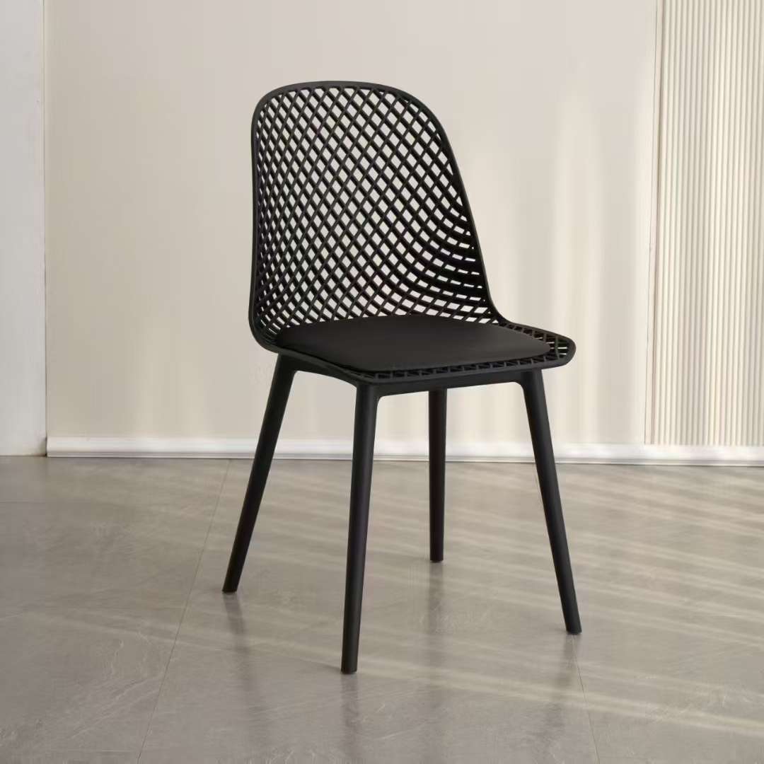 简易家具塑料桌椅套装 靠背椅子可叠放 家装建材轻便耐用椅子 室内外适用空间省