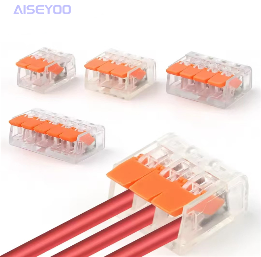 PCT quick terminal block, insertable transformer wire connector, crimping light tube connector, universal lighting fixture connector, soft and hard wire wire connector, press-type docking, quick splitter, quick terminal block