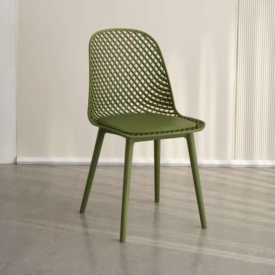 简易家具塑料桌椅套装 靠背椅子可叠放 家装建材轻便耐用椅子 室内外适用空间省详情图4