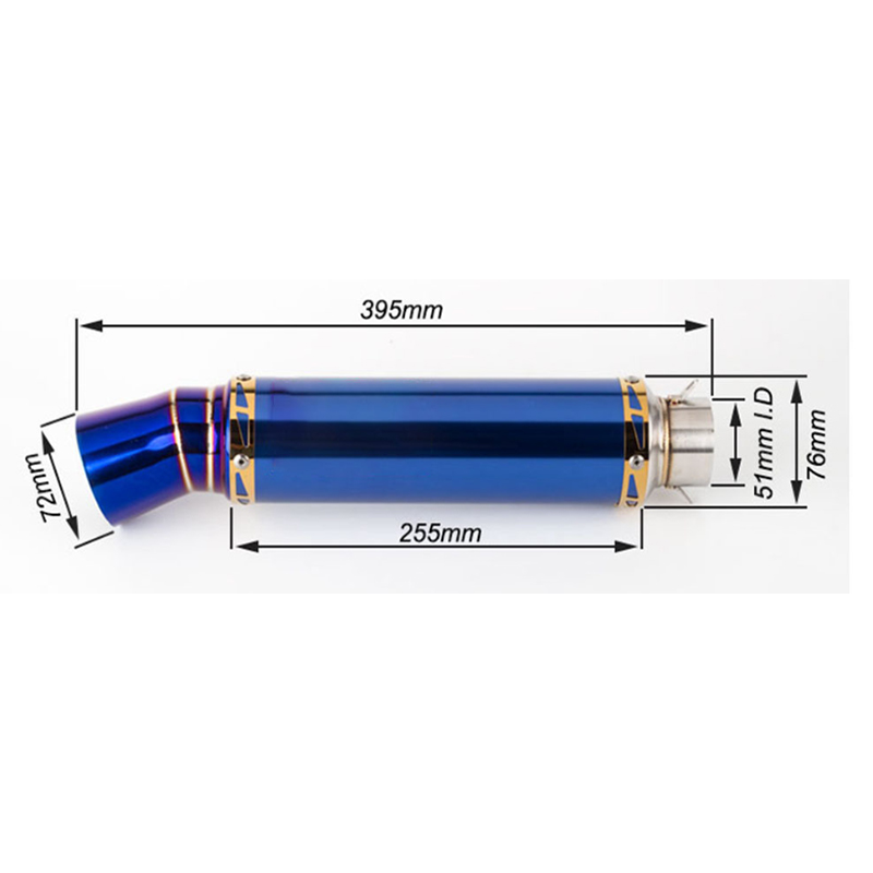 General purpose motorcycle exhaust RAIDER150 Sonic Exicter155 Southeast Asia curved beam car silencer tail throat details Picture