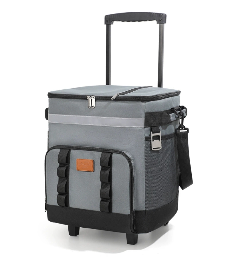 现货批发拉杆保温包车载冷藏箱户外大容量野餐包便携式外卖保温箱详情图8