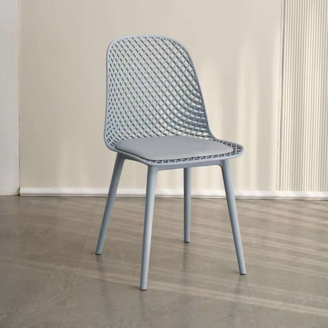 简易家具塑料桌椅套装 靠背椅子可叠放 家装建材轻便耐用椅子 室内外适用空间省详情图3