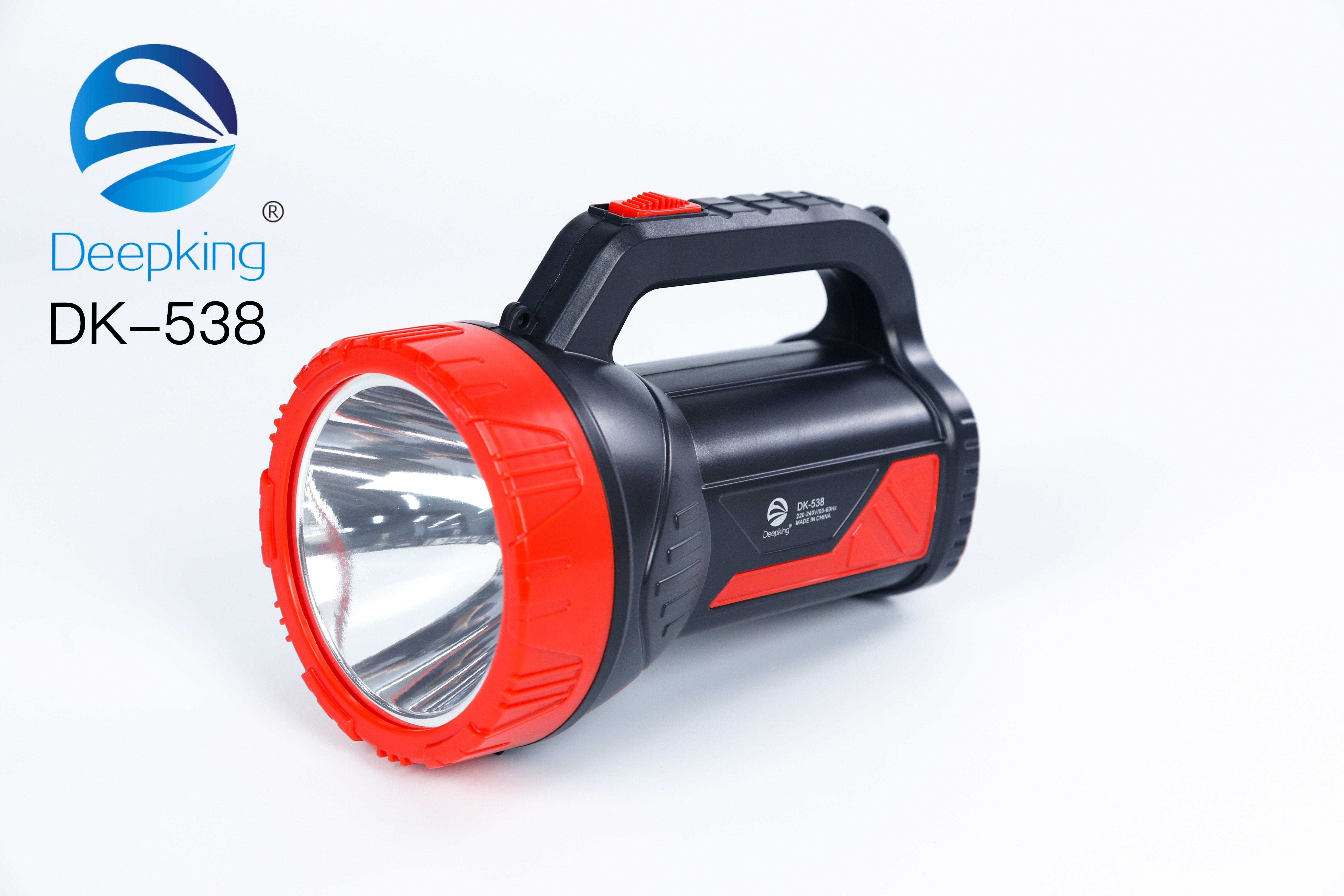 DeepKing Cross-border DK-538 High-intensity flashlight LED Home Charging Ultra-Bright Focused Long-range Beam Marine Searchlight Outdoor Ultra-bright Portable Lamp
