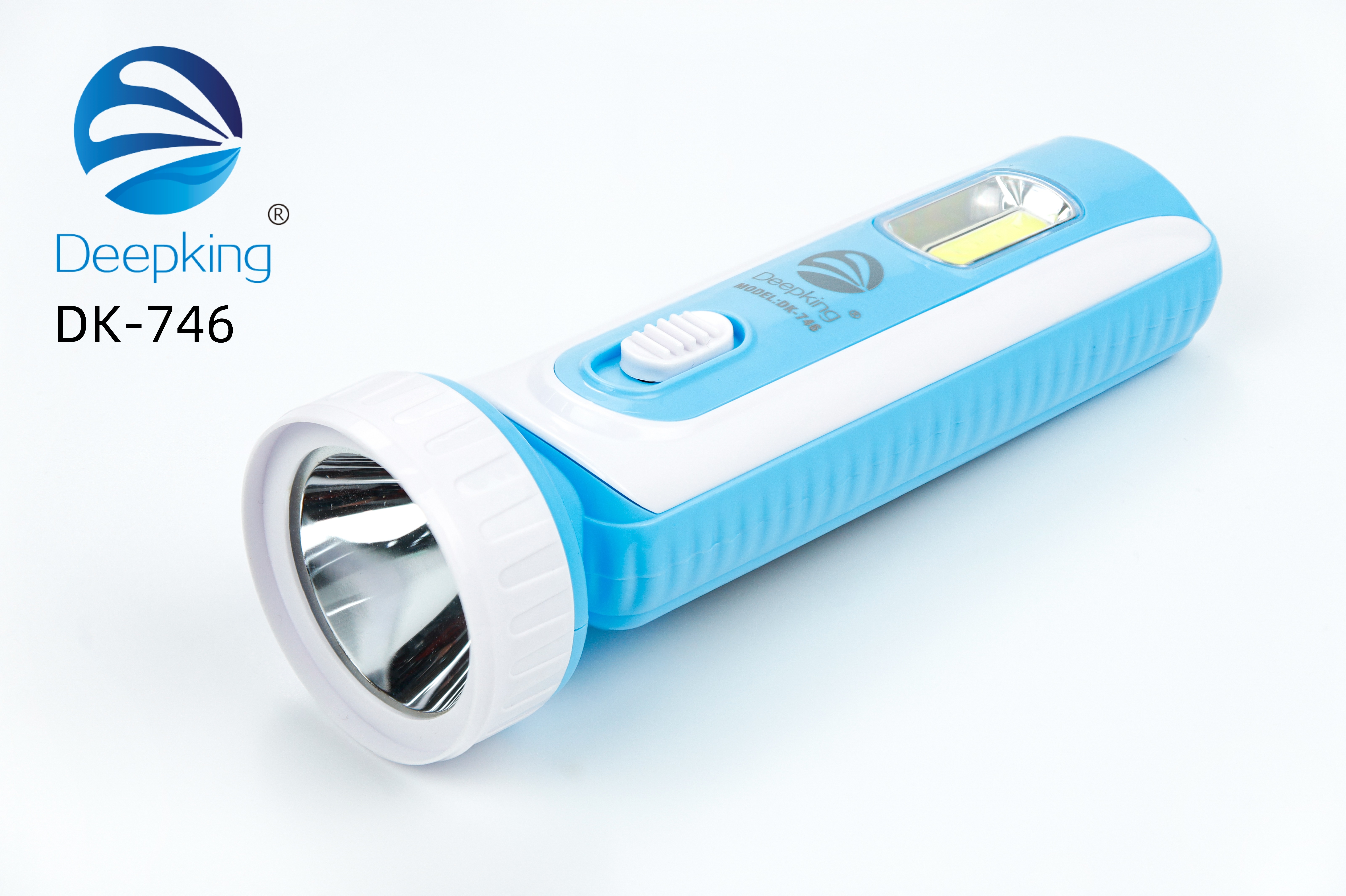 DeepKing Cross-border DK-746 Home rechargeable flashlight, high-intensity outdoor camping portable lighting, pocket-sized mini flashlight details Picture