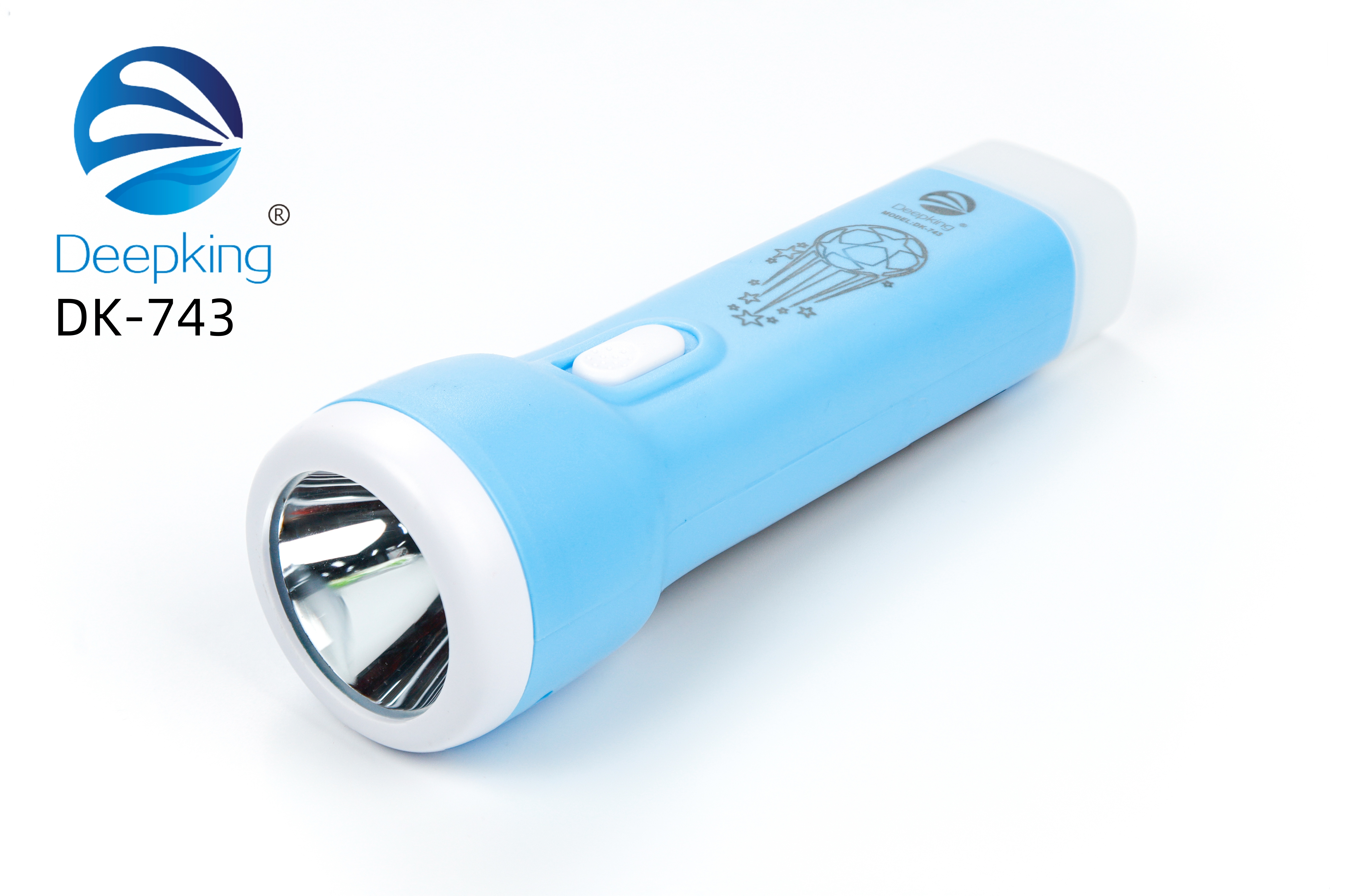 DeepKing Cross-border DK-743 Home rechargeable flashlight, powerful outdoor camping portable lighting, pocket-sized mini flashlight details Picture