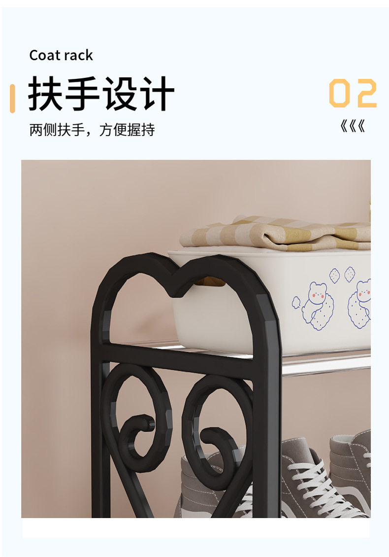 J101-0132五层鞋架外贸新品鞋架家用简易多层收纳宿舍鞋柜收纳架详情图8