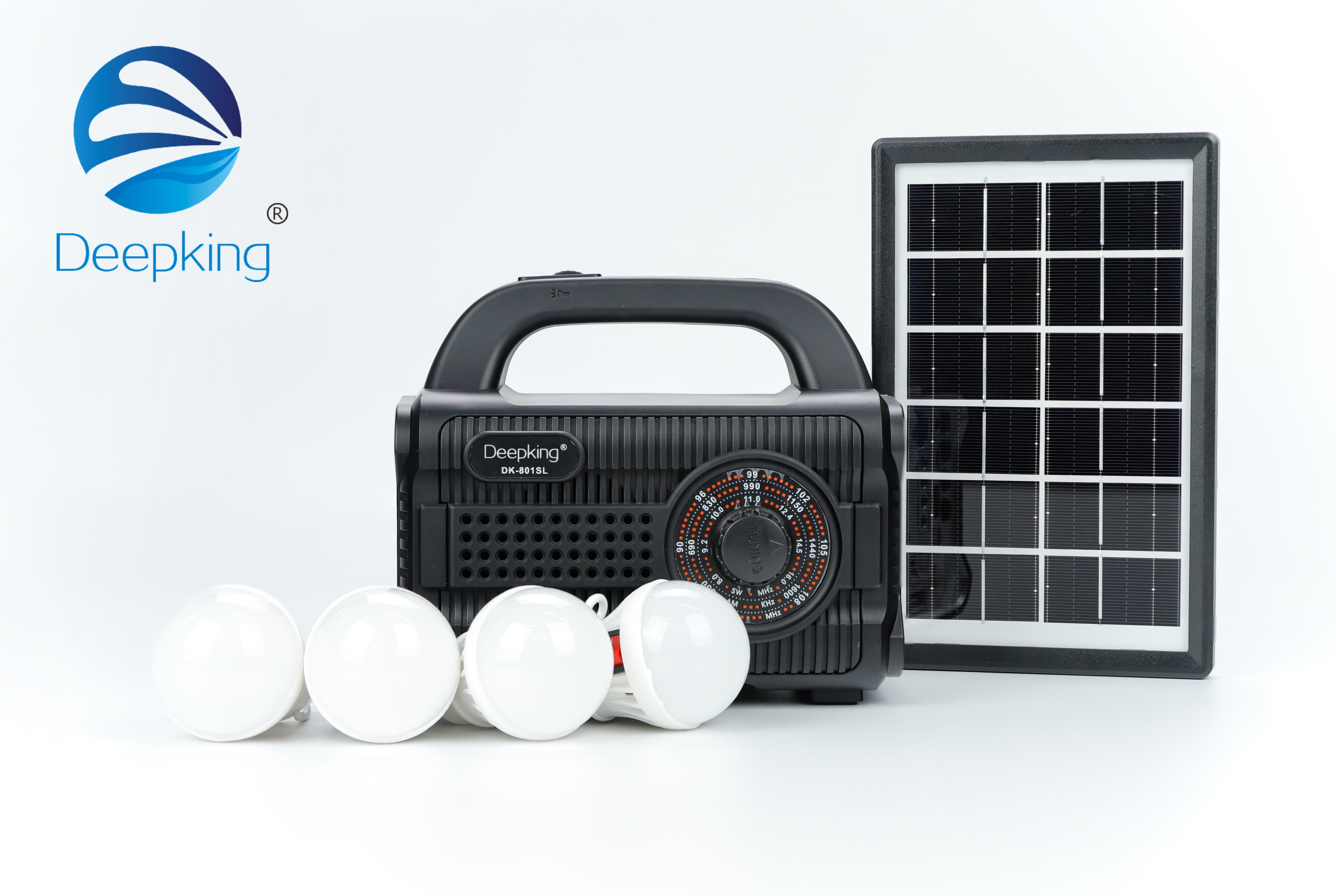 DeepKing Cross-border DK-802SL Portable combat readiness emergency radio, disaster prevention multi-functional flashlight, hand-cranked power generation, mobile phone charging, solar lighting DeepKing Cross-border DK-802SL Portable combat readiness emergency radio, disaster prevention multi-functional flashlight, hand-cranked power generation, mobile phone charging, solar lighting