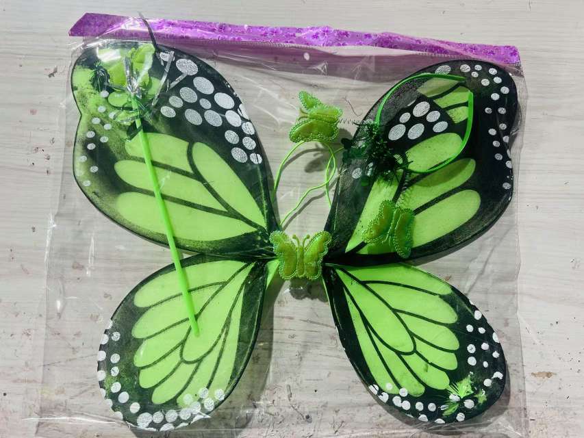 新款儿童翅膀演出服装表演装扮道具蝴蝶翅膀头饰魔法棒三件套翅膀三件套，节假日，生日派对用品详情图9