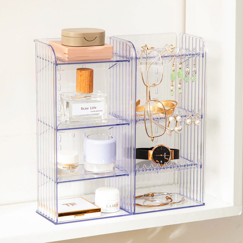 J52-2355 Storage box Cosmetics desktop vanity Skin care jewelry Bathroom shelf Bathroom organizer details Picture