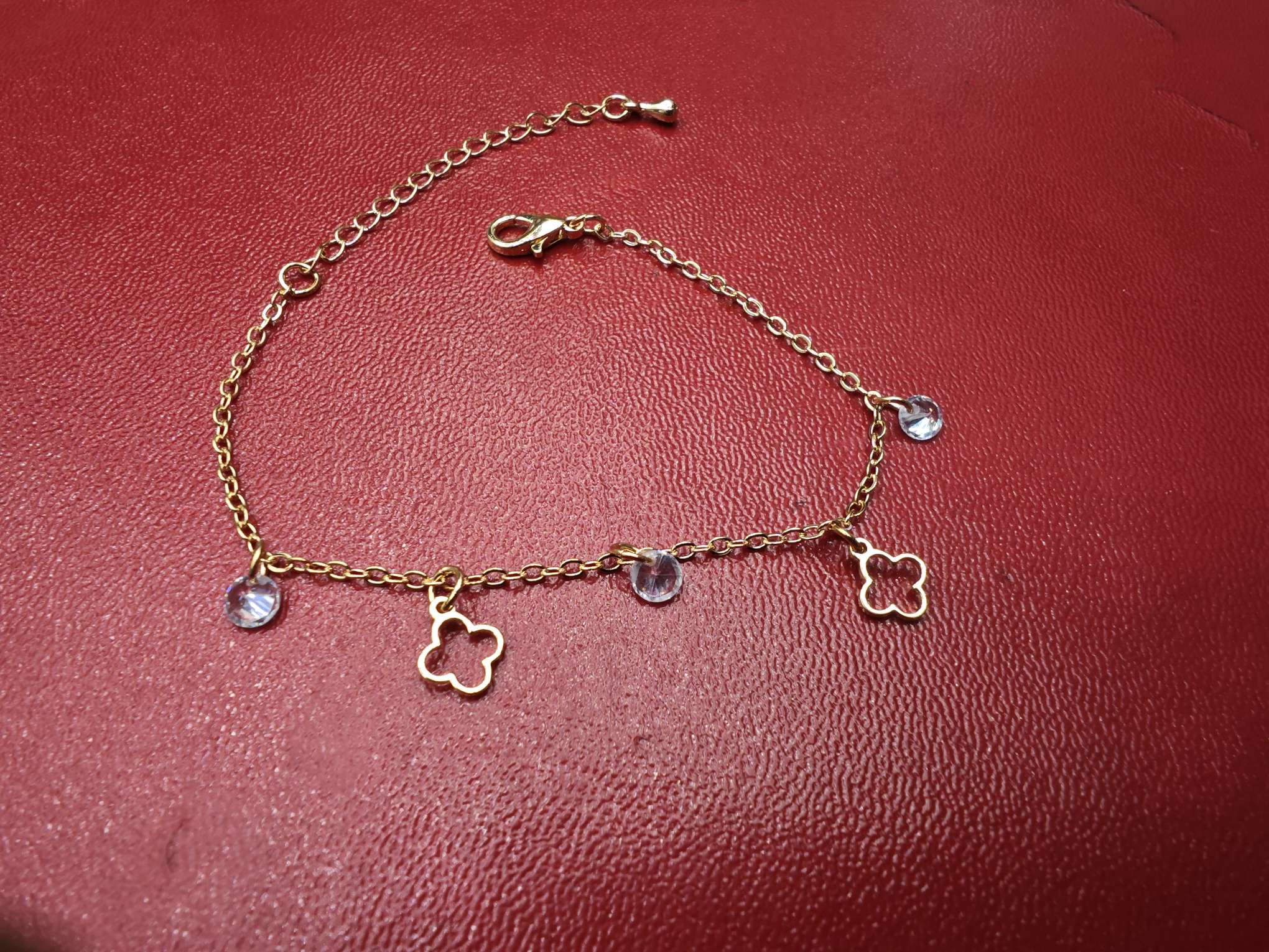 水晶手串手链 四叶草手饰 个性时尚饰品 精致手链礼物装饰品手链饰品详情图3