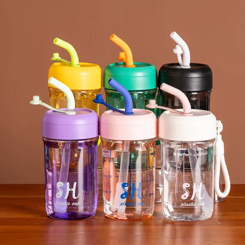 S150-SH2061 Colorful plastic straight drink straw space cup juice cup student portable simple handy cup undefined