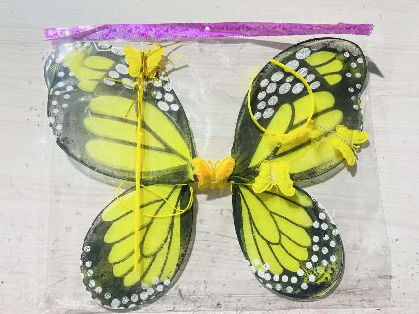 新款儿童翅膀演出服装表演装扮道具蝴蝶翅膀头饰魔法棒三件套翅膀三件套，节假日，生日派对用品详情图6