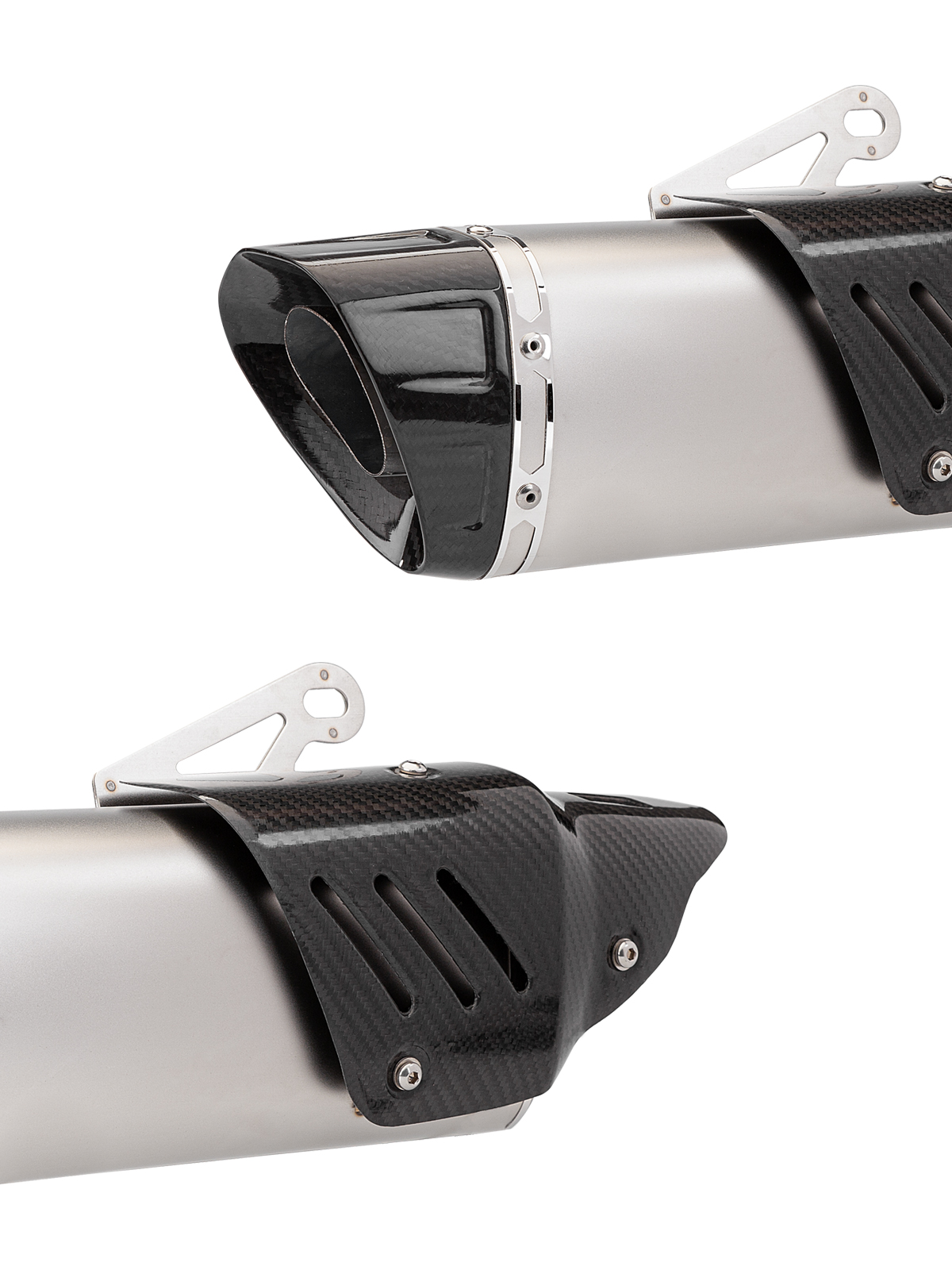 Z900 R3 MT07 K11 General purpose muffler tail throat is applied to the inclined triangle tail section of general purpose motorcycle exhaust pipe Specification drawing