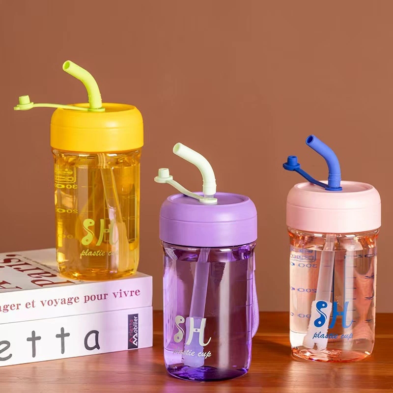 S150-SH2061 Colorful plastic straight drink straw space cup juice cup student portable simple handy cup undefined