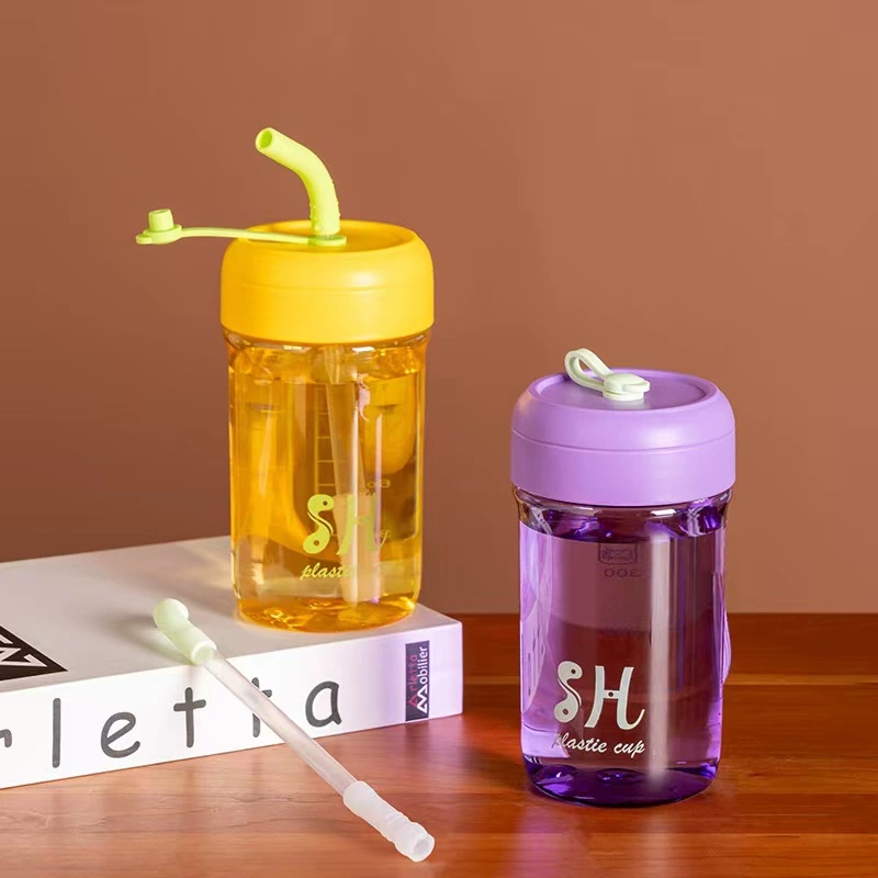 S150-SH2061 Colorful plastic straight drink straw space cup juice cup student portable simple handy cup undefined
