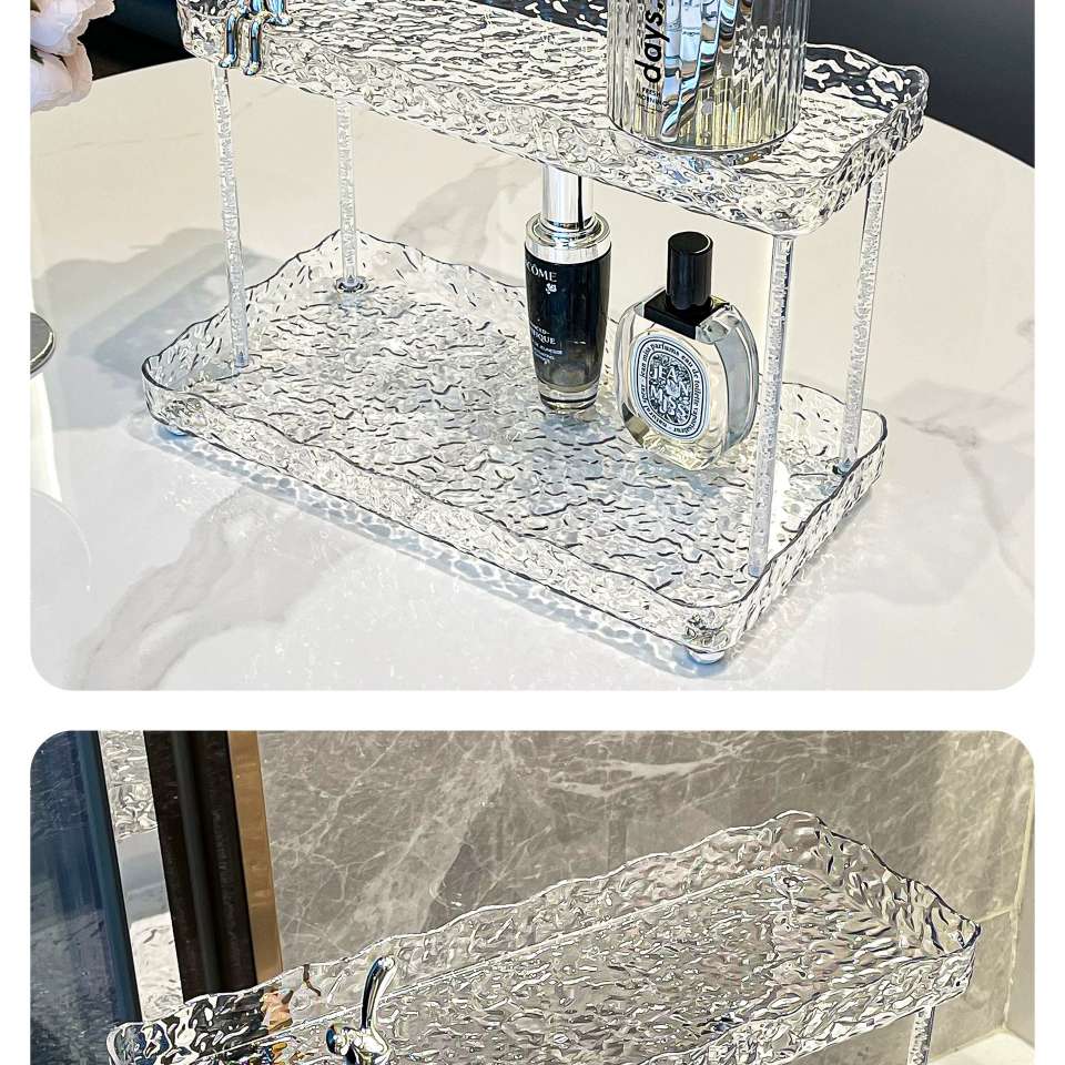 P25- Rabbit Storage Rack, Second Floor, New water ripple Cosmetic Storage rack, Dressing Table, Skin Care product Organization rack detail image 8