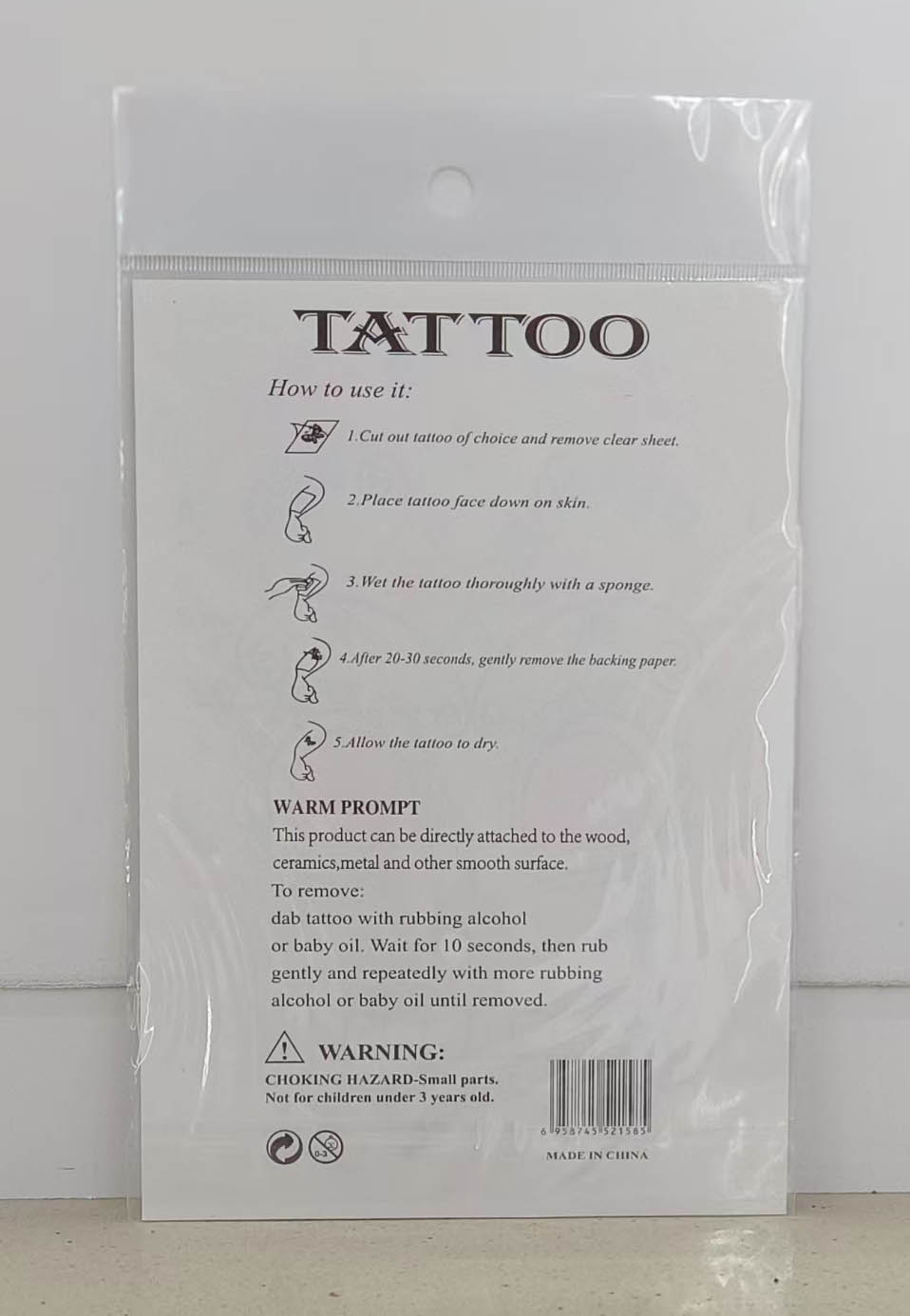 YC-PD Luminous Tattoo Face Patch Item Picture