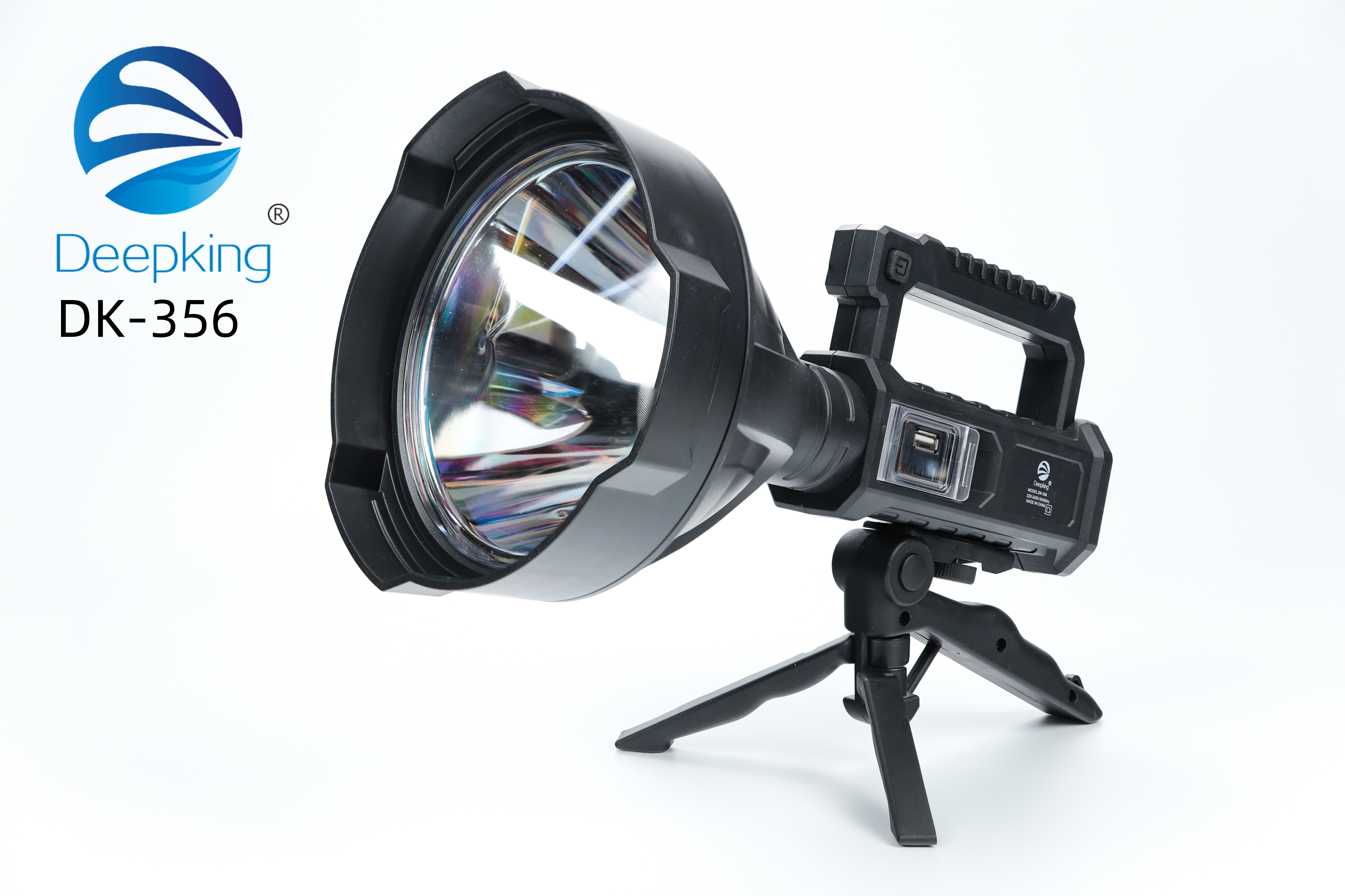 DeepKing Cross-border DK-356 led flashlight, high-intensity rechargeable long-range ultra-bright outdoor special forces portable hernia lamp, hand-held searchlight