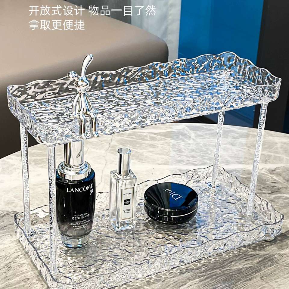 P25- Rabbit Storage Rack, Second Floor, New water ripple Cosmetic Storage rack, Dressing Table, Skin Care product Organization rack detail image 11