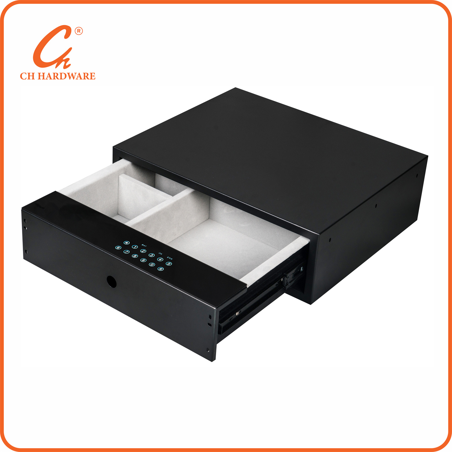 定制家用智能密码抽屉隐藏式衣柜小型首饰收纳防盗触屏指纹保险柜