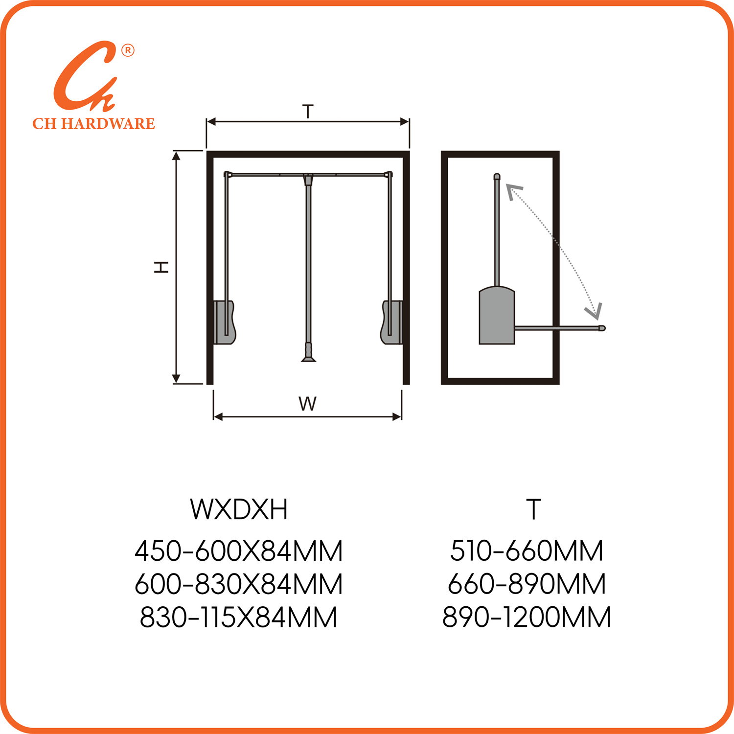 下拉式挂衣杆可伸缩衣通衣帽间家用拉杆衣柜内缓冲下拉升降挂衣架详情5