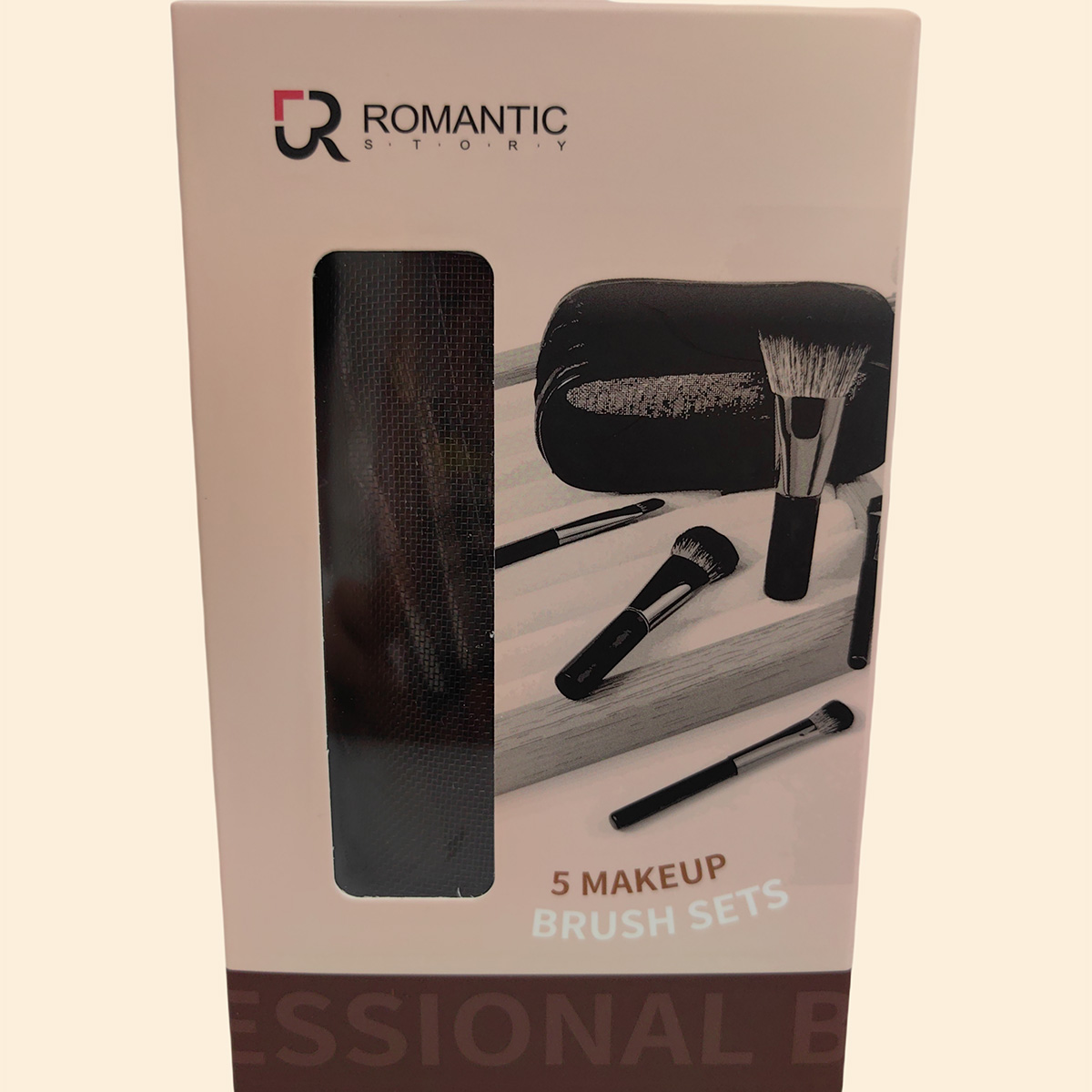 5 mini sets of imitation rosewood brushes + mesh zipper bag, color box packaging, titanium crystal bristles, light and convenient to carry Application Scenario